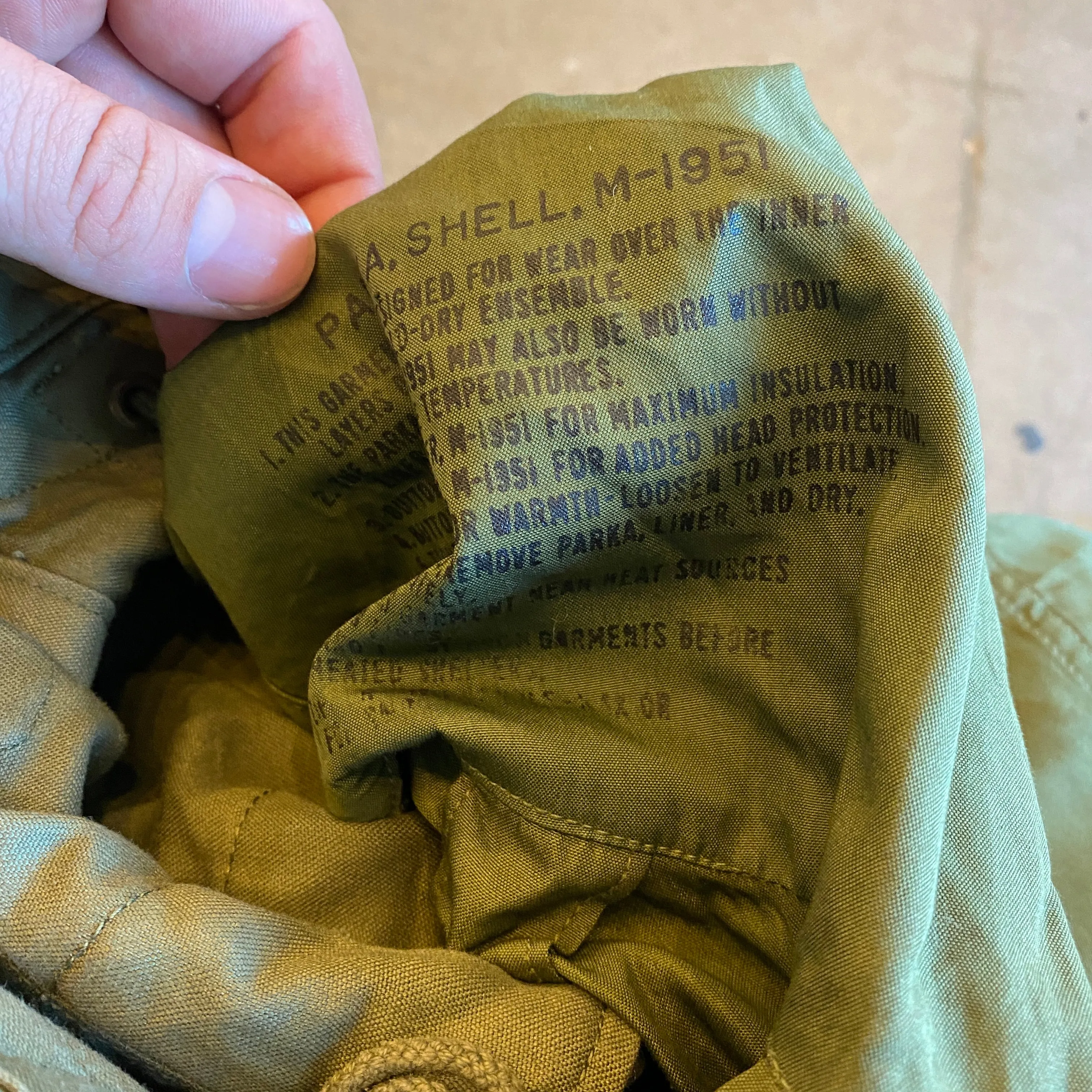 50's M-1951 Lined Fishtail Parka - XL