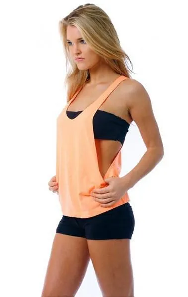 Pure Color Scoop Spaghetti Strap Sexy Vest